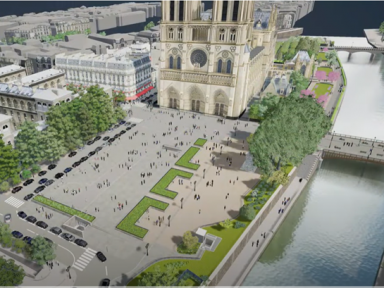 Autodesk e a cidade de Paris anunciam vencedor do concurso de design para repaginar os arredores da catedral de Notre Dame