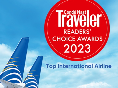 Copa Airlines é reconhecida como uma das 15 melhores companhias aéreas internacionais pelo Prêmio Readers’ Choice 2023 da Revista Condé Nast Traveler 