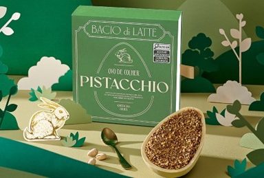 Bacio di Latte cria o Ovo de Pistacchio, novos sabores de chocolates e kits presenteáveis para a Páscoa
