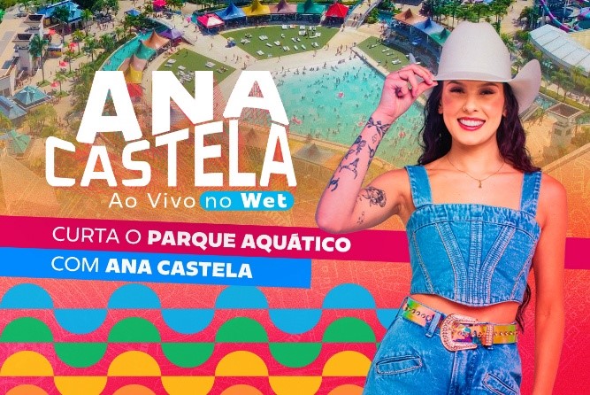 Wet’n Wild recebe Ana Castela em evento especial para toda a família